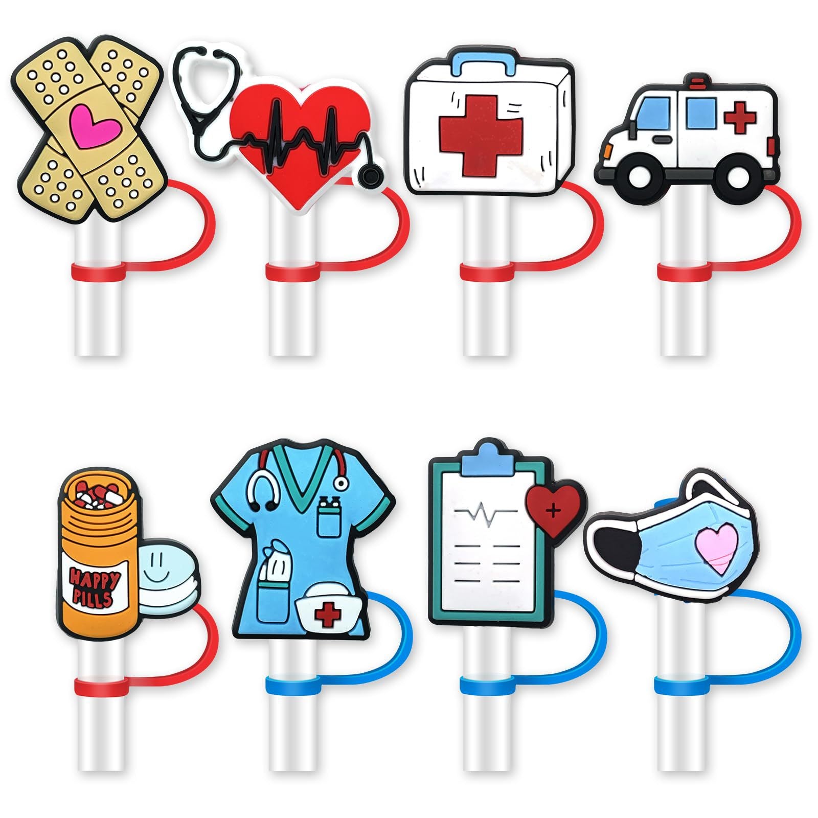 Wholesale 5pcs/pack Straw Cap Dust Plug Restaurant Straw Decoration  OLY Exclusive