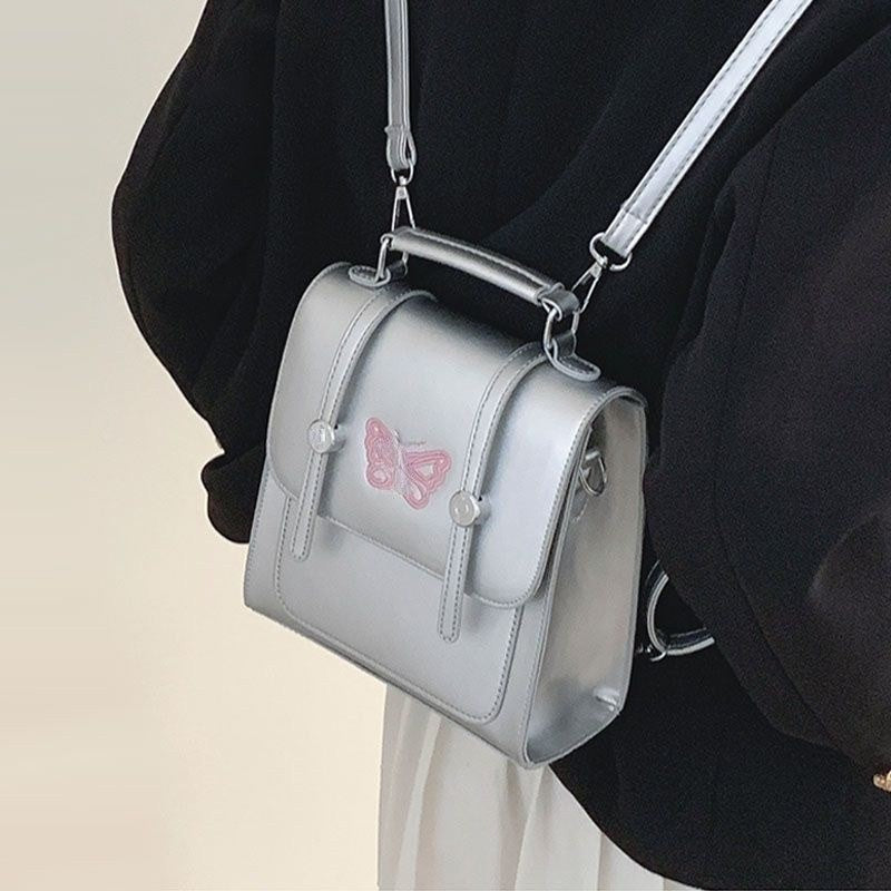 Wholesale Fashion Solid Color Textured Backpack