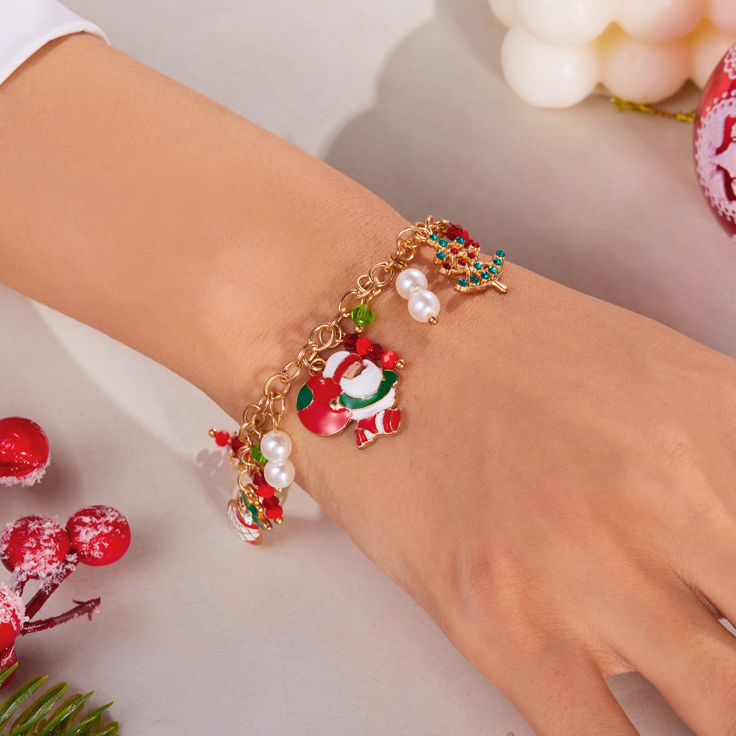 Wholesale Christmas Bracelet Cartoon  Elk Christmas Tree Bracelet