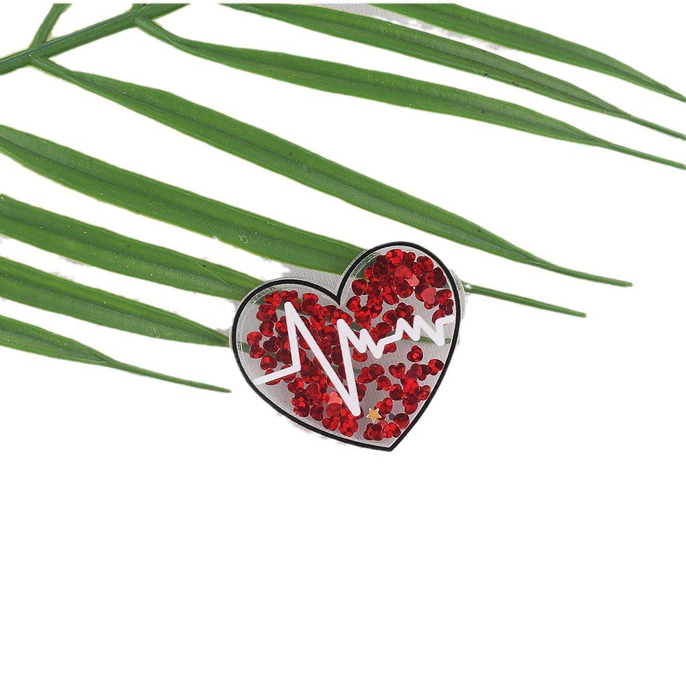 Wholesale 10pcs FlatBack Quicksand Cartoon Nurse Clothes Medical Acrylic Patch