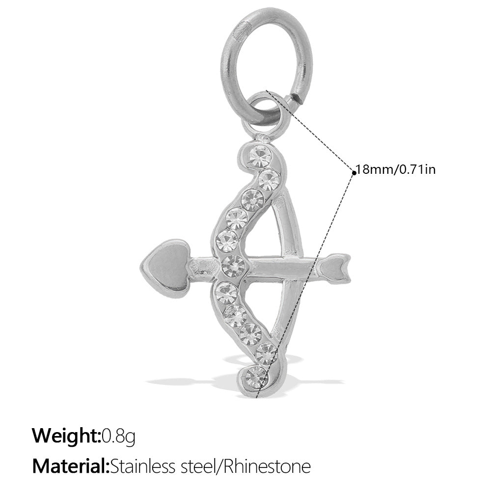 Wholesale Star Moon Angel Diamond Set Necklace Pendant Accessories