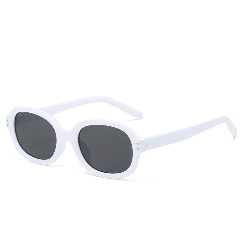 Wholesale Square Fashion All-match Rivet Small Square Frame Sunglasses