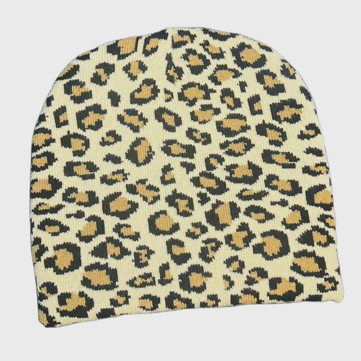 Wholesale Acrylic Leopard Print Warm and Cold Resistant Wool Hats