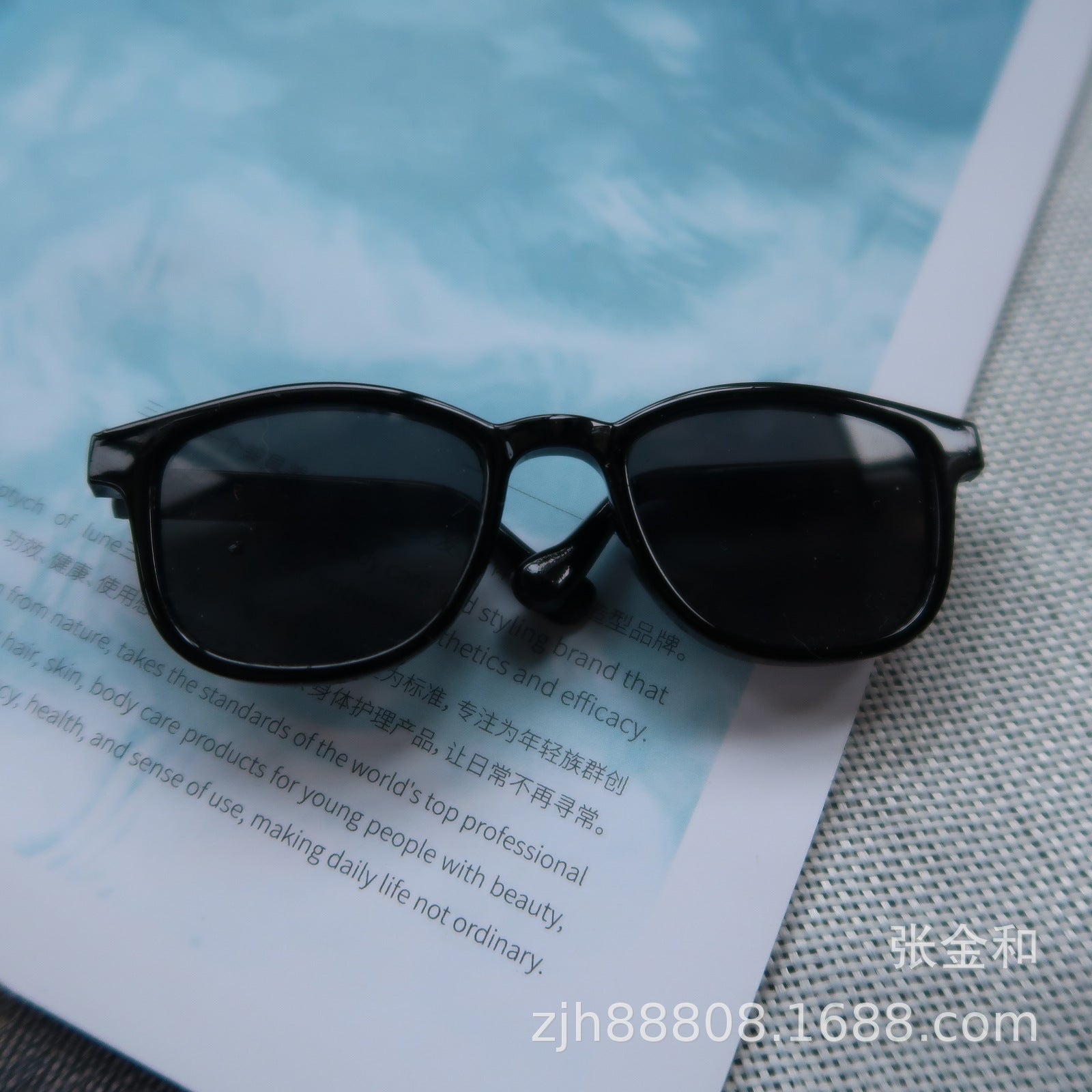 Wholesale Plastic 9.5cm Pet Dog Cat Large Frame Glasses