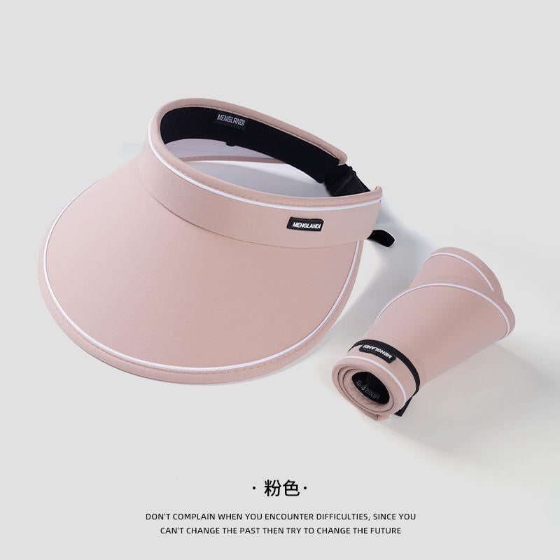 Wholesale Large brim summer sun hat without top for seaside