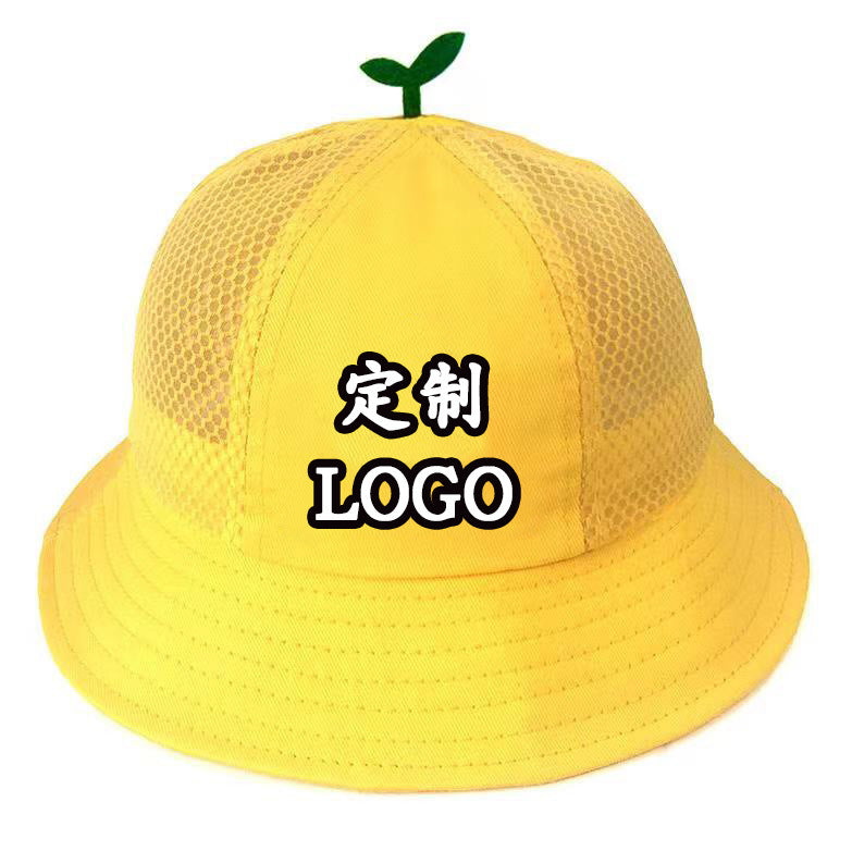 Wholesale Safety Yellow Cute Cotton Bucket Hat