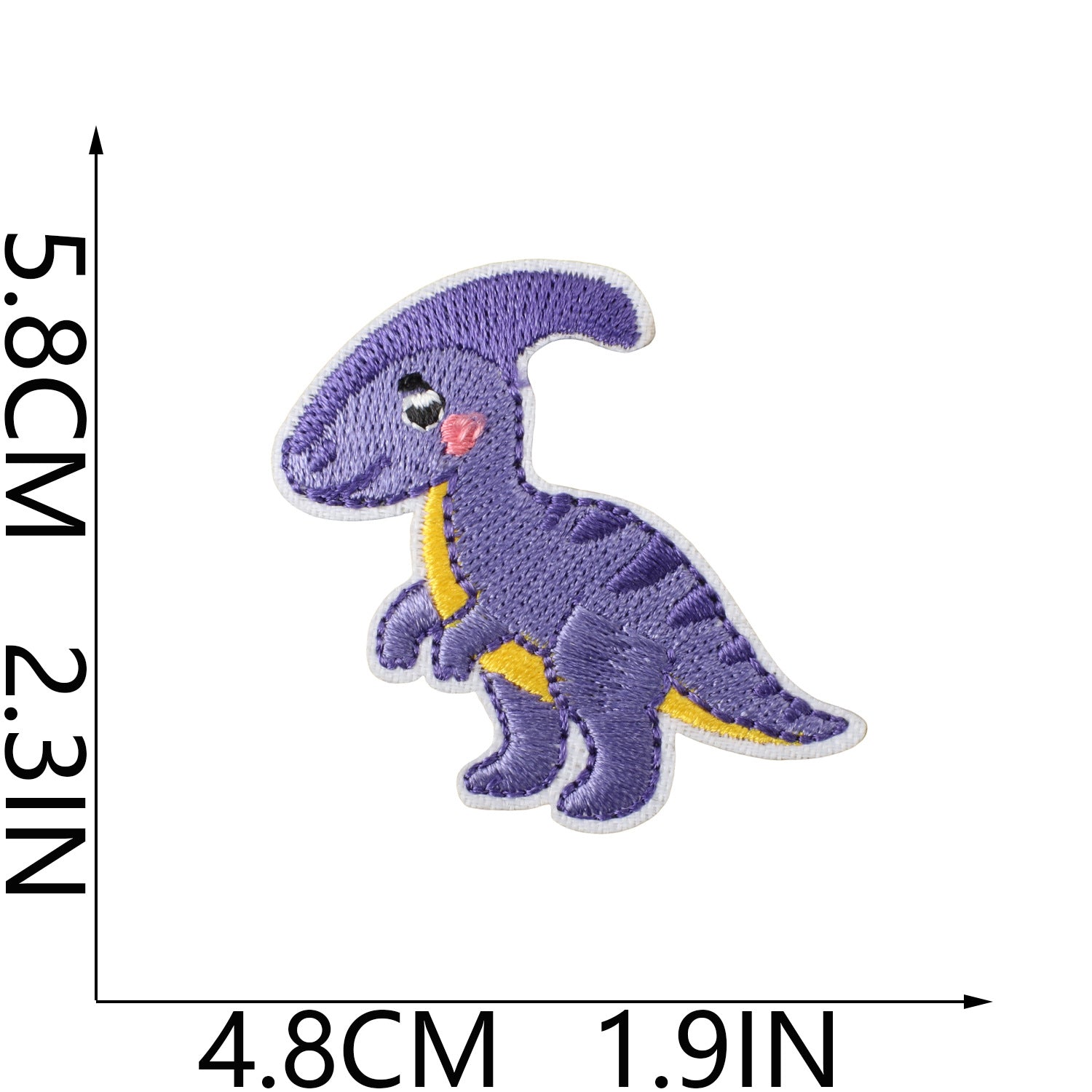 Wholesale Fashion Dinosaur Embroidered Iron On Patches For Kids Clothing Decorative Accent Gift