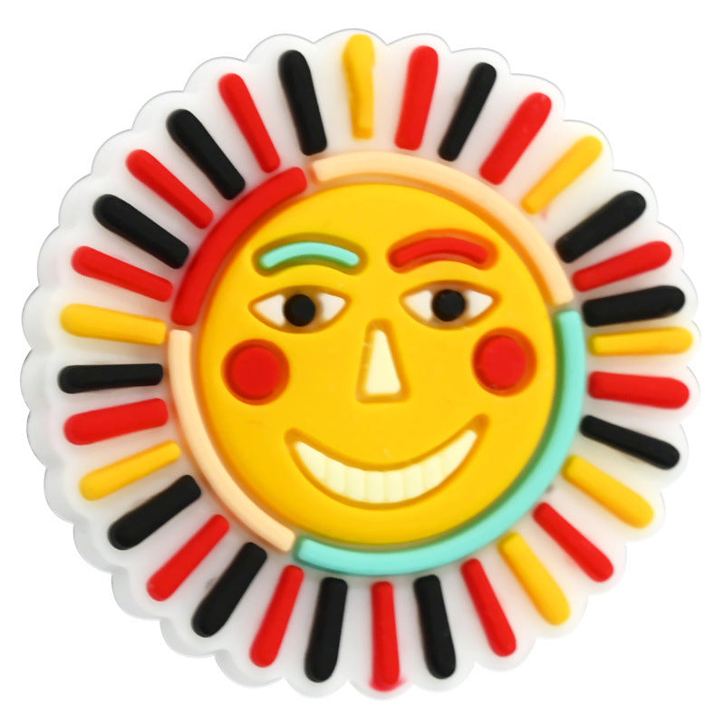 Wholesale  Random 100pcs/pack Oil painting series with string beads   Focal Beads