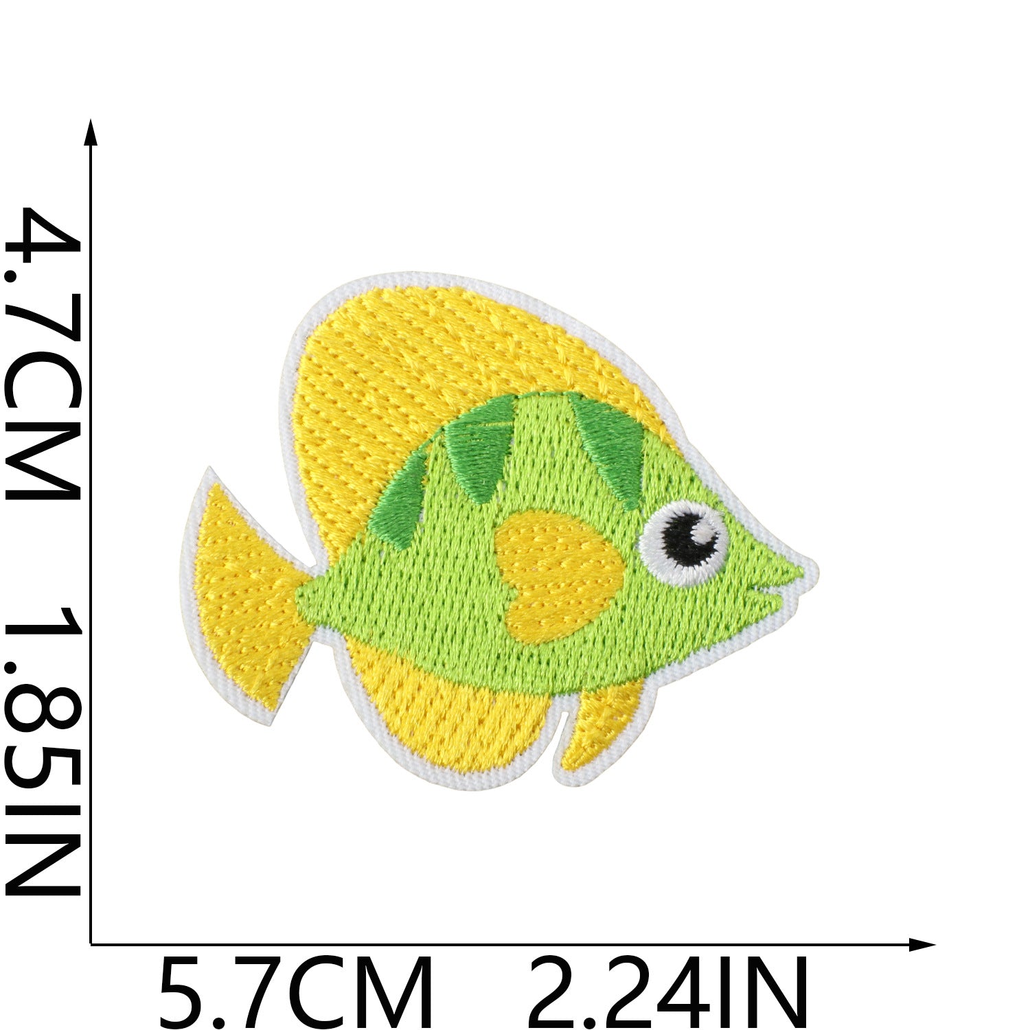 Wholesale Trendy Ocean Party Embroidered Patches For Kids Clothing Cartoon Shark Dolphin Fashion Accessory