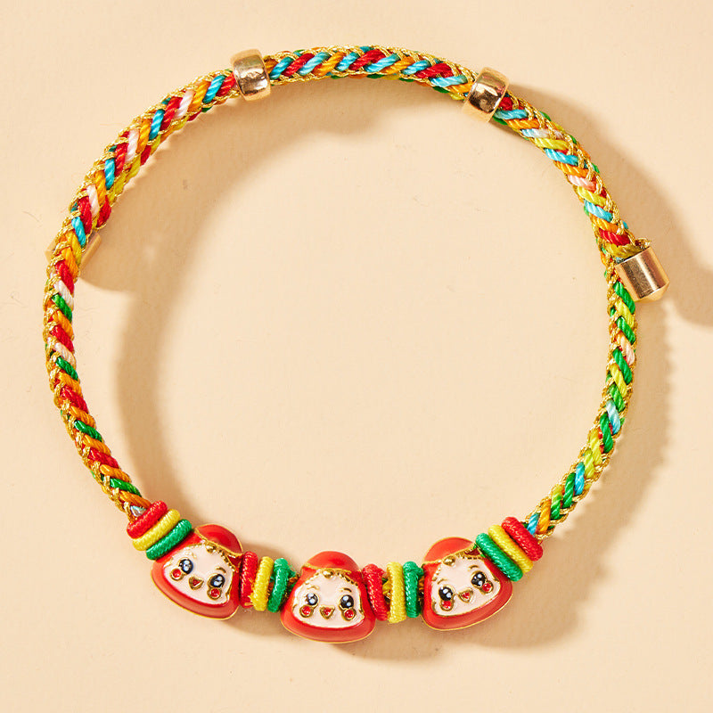 Wholesale Colorful Rope Braided Rice Dumpling Baby Ethnic Style Festival Bracelet