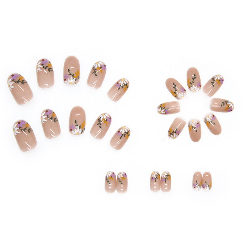 Wholesale Small flower round head nail art nail polish