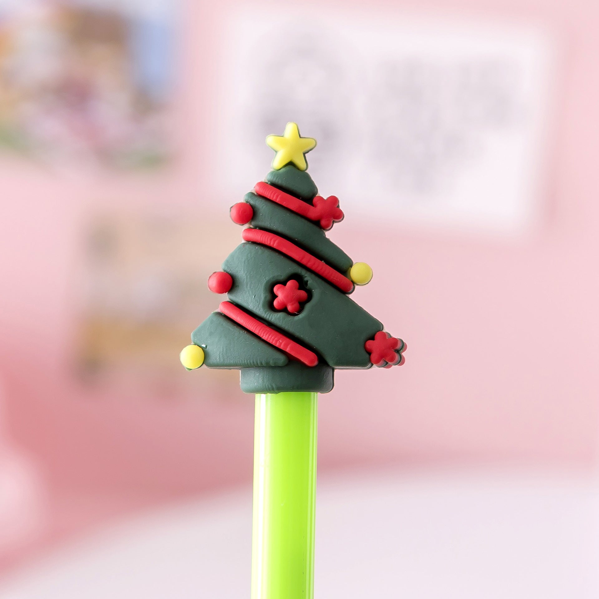 Wholesale Christmas Cartoon Plastic Rollerball Pen