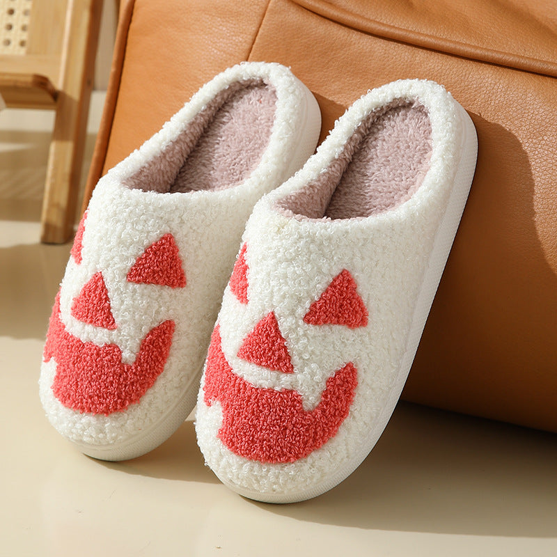 Wholesale Winter Halloween Home Comfortable Thick-soled Warm Indoor Couple Cotton Slippers