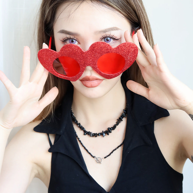Wholesale 2023 Valentine's Day Party ABS Love Glasses