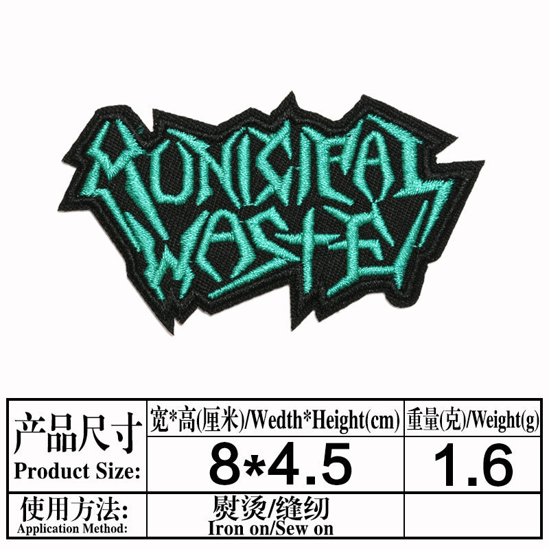 Wholesale Stylish Cartoon Embroidered Iron On Twill Patch For Clothing And Bags DIY Decorative Accent