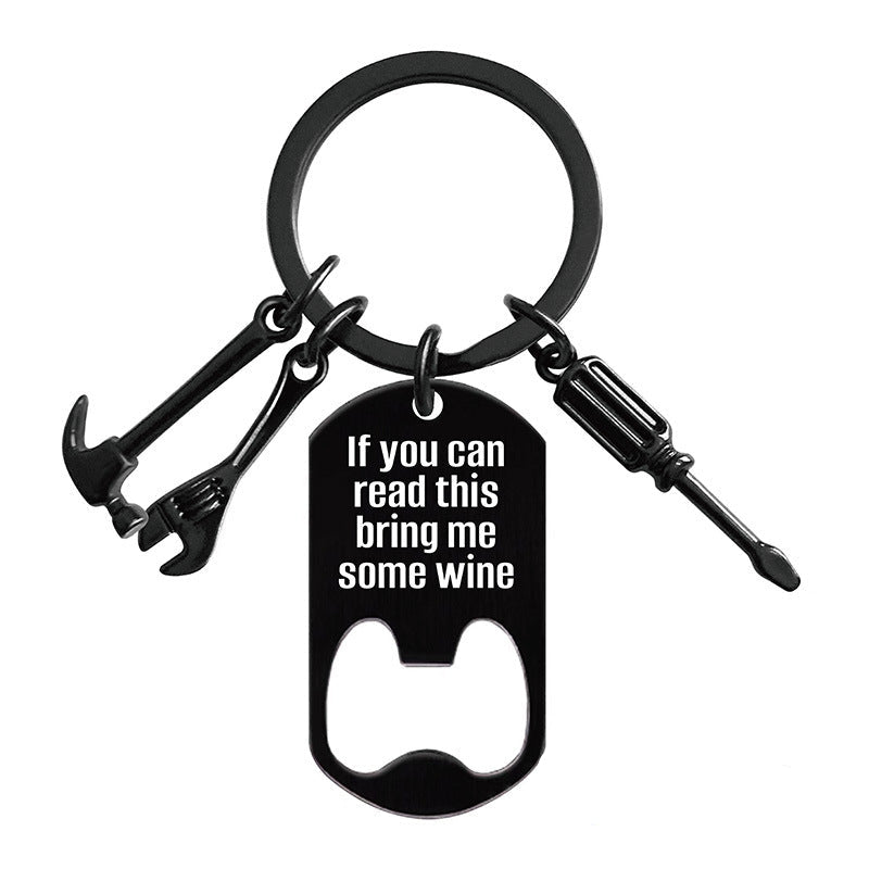 Wholesale Father's Day Gift Engraving Metal Keychain