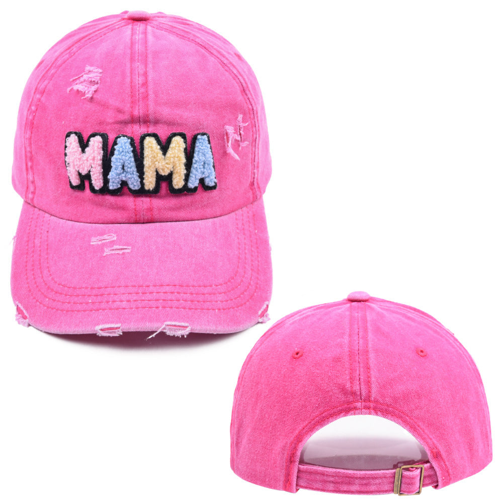 Wholesale Cotton Embroidered Letters MAMA Baseball Cap