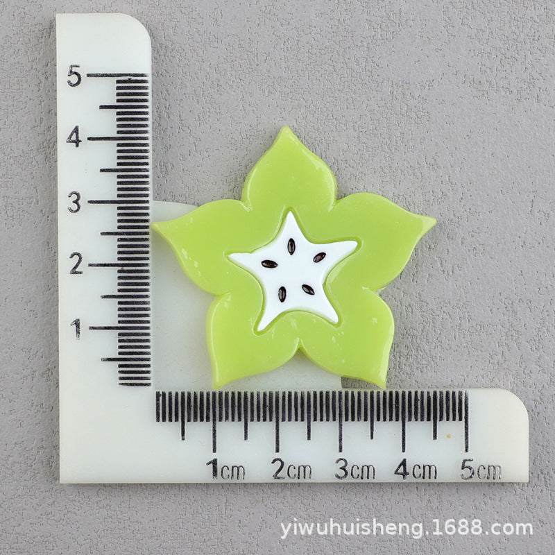 Wholesale 50pcs DIY Watermelon Strawberry Pineapple Fruit Homemade Cream Glue Resin Hole Shoe Patch FlatBack