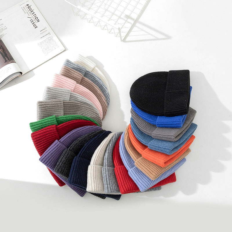 Wholesale Thick Pure Wool Beanie Winter Hat