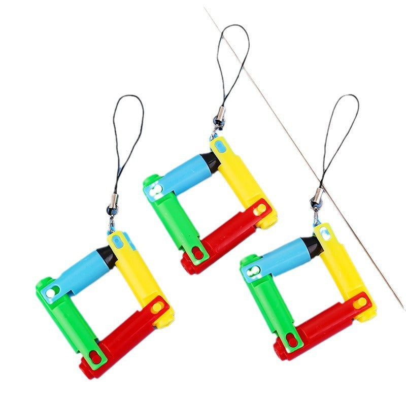 Wholesale Candy Color Lanyard Folding Ballpoint Pen