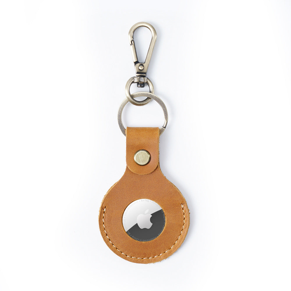 Wholesale Leather Case Luggage Location Tracker Keychain