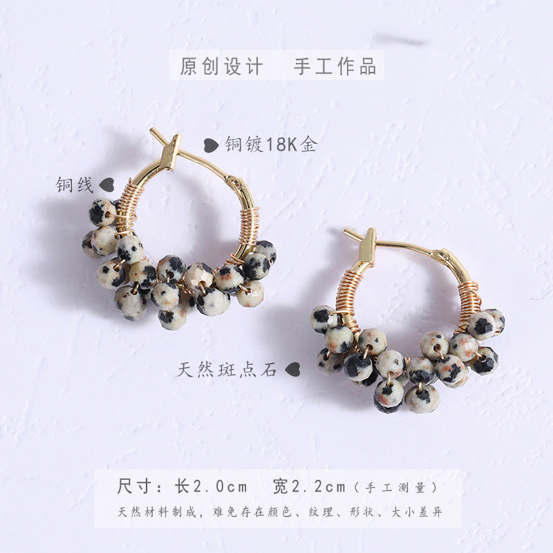 Wholesale Amazonite White Shell  Turquoise Earrings