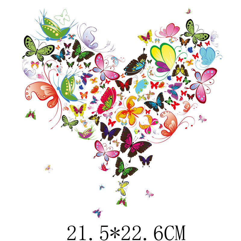 Wholesale Colored butterfly heat transfer UV DTF Ready to Press Transfers Wraps