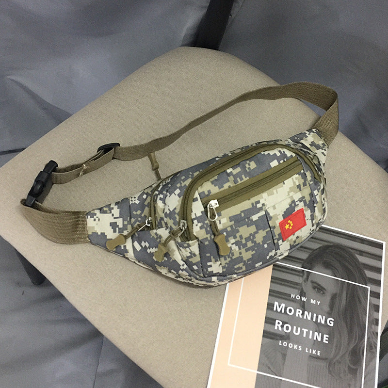 Wholesale Men's waist bag outdoor mountaineering cycling climbing mobile phone bag crossbody chest bag