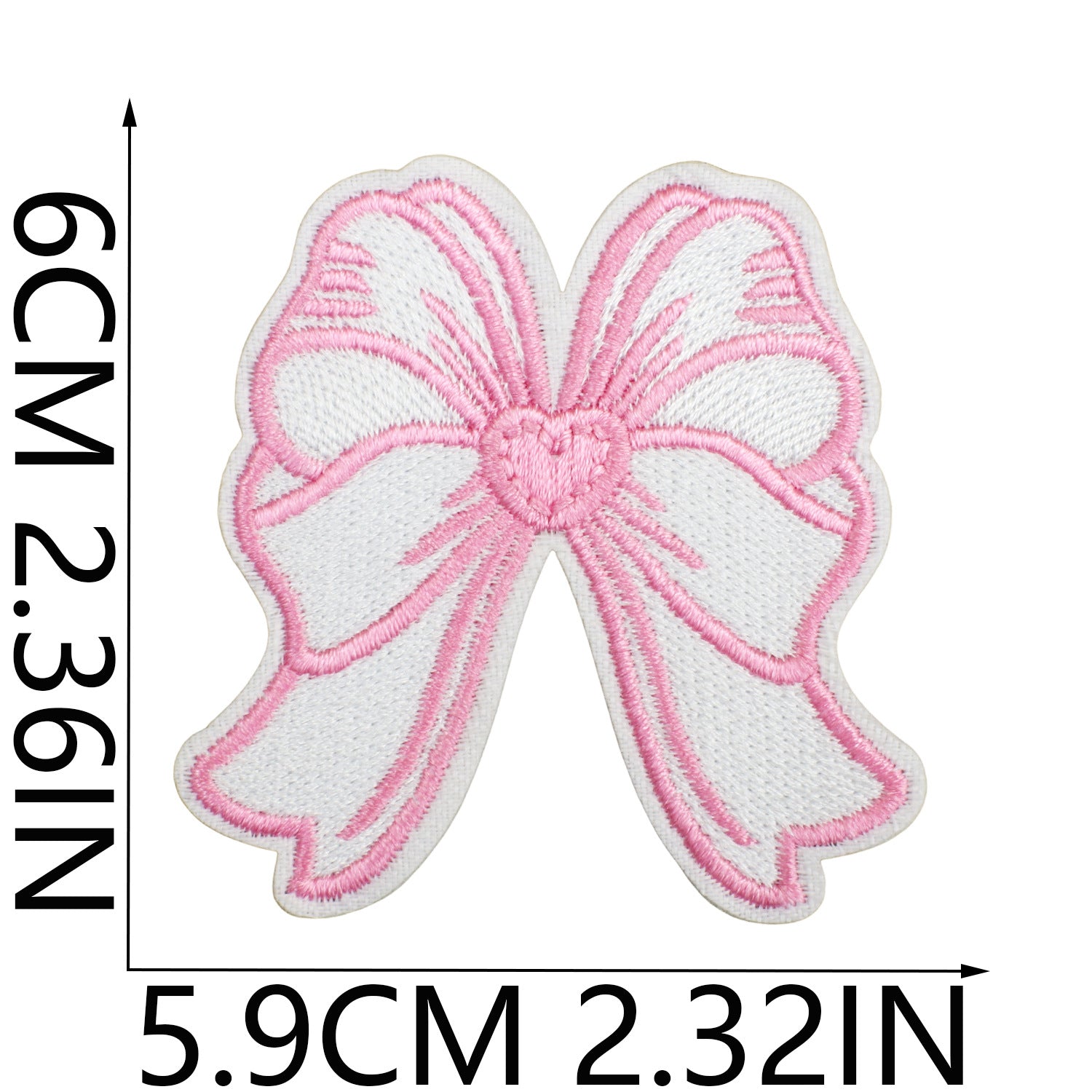 Wholesale Handmade Decorative Embroidered Cloth Sticker Bow Patch