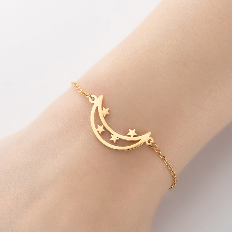 Wholesale Geometric Star Moon Love Bracelet