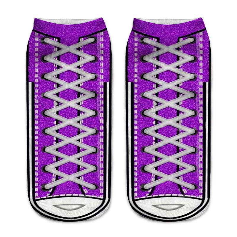 Wholesale Candy Color Digital Printing Sock