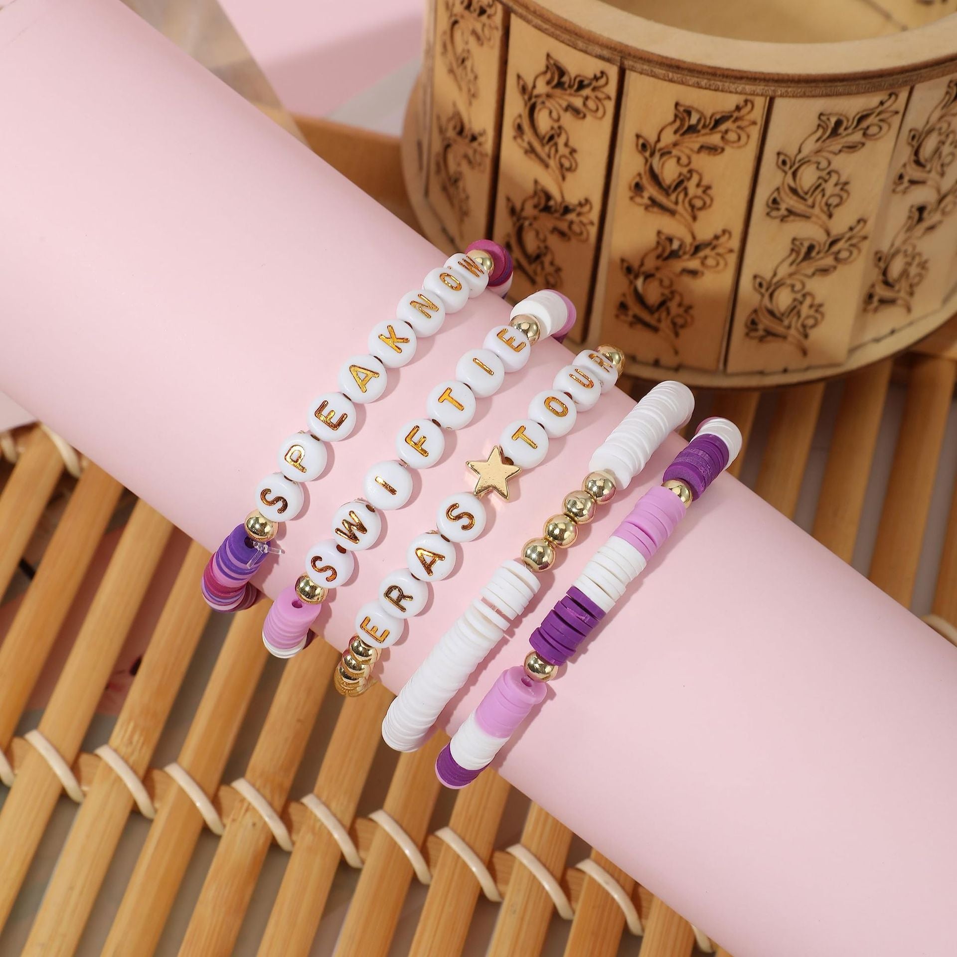 Wholesale Taylor English Name Crystal Bead Bracelet