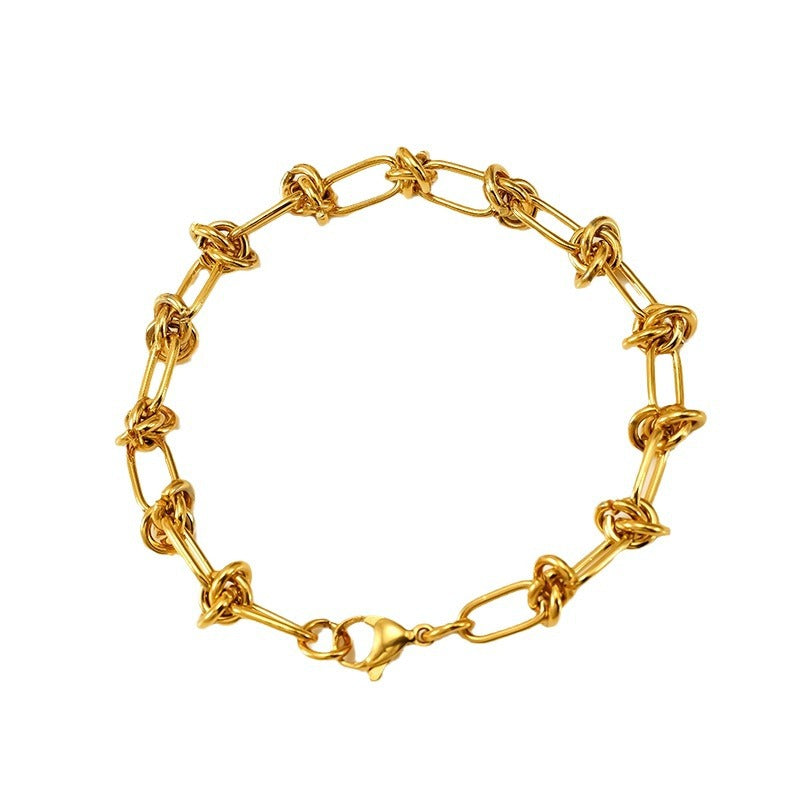 Wholesale Stainless Steel  Electroplated Color-Preserving Bracelet