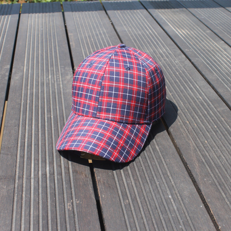 Wholesale Plaid Cotton Baseball Caps