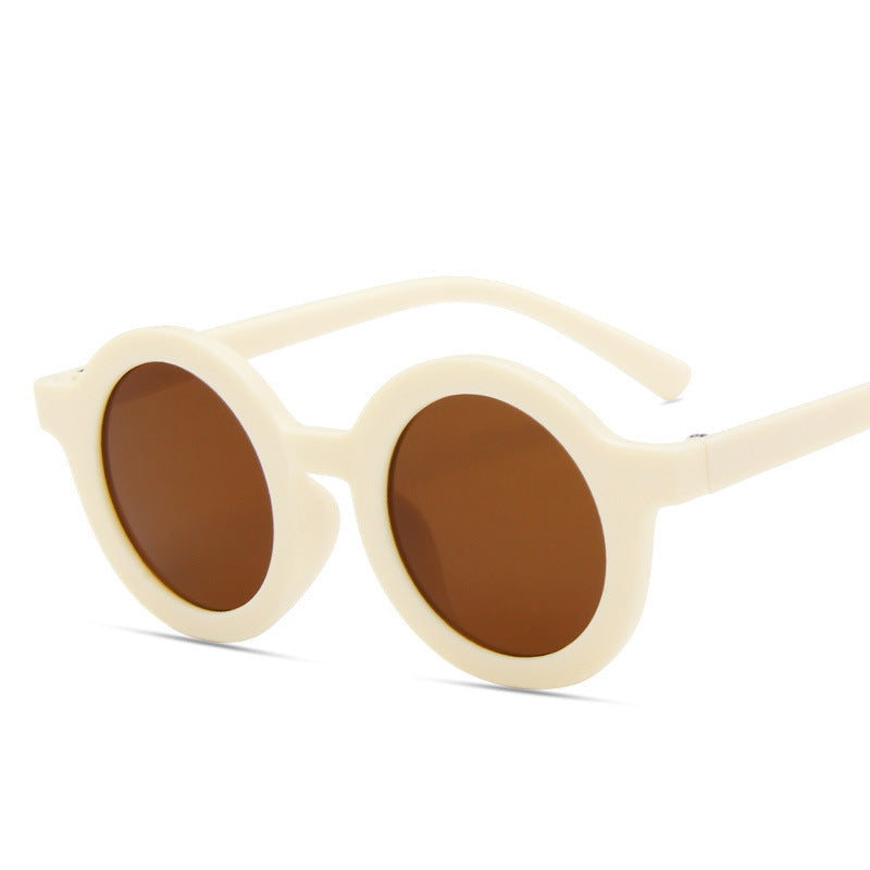 Wholesale children's round frame cartoon sunglasses