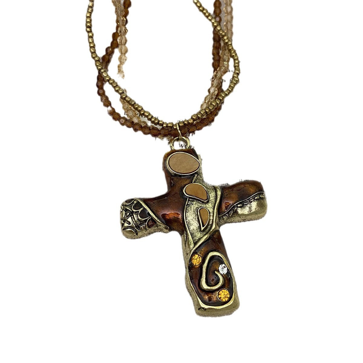 Wholesale Gothic-style cross multi-layer cross necklace