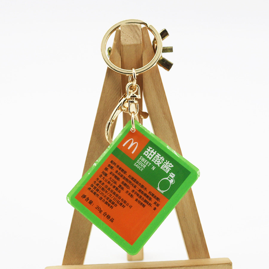 Wholesale Imitation Sauce Bag Q Elastic Sauce Keychain