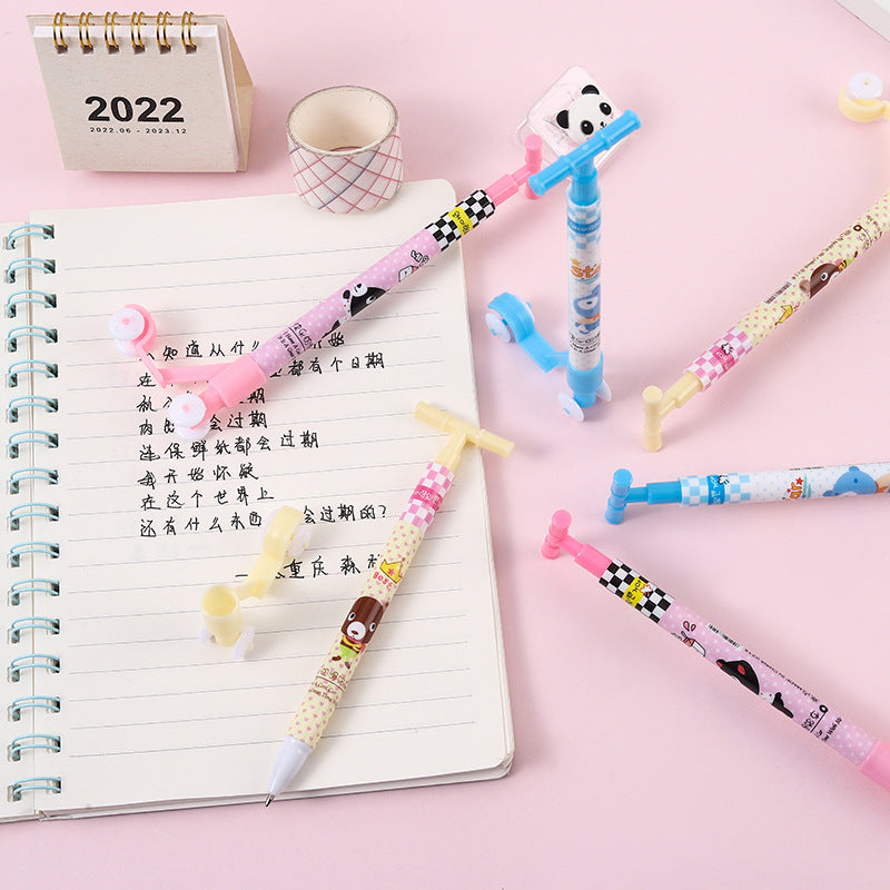 Wholesale Plastic Scooter Shape Ballpoint Pen