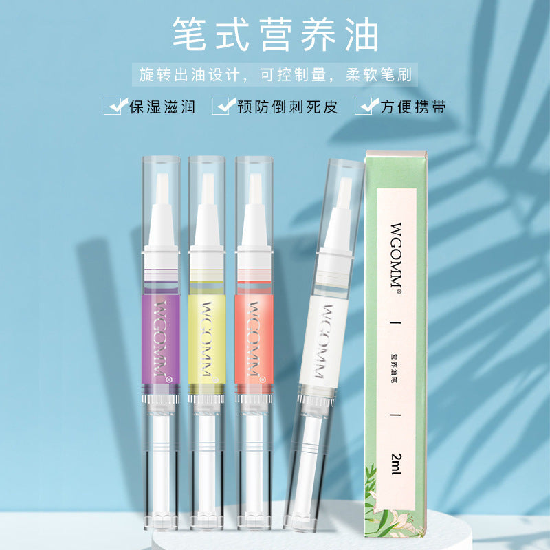 Wholesale Nail art nail edge nutrition oil pen nail edge oil pen anti-barb exfoliation nail oil transparent nail nutrition pen