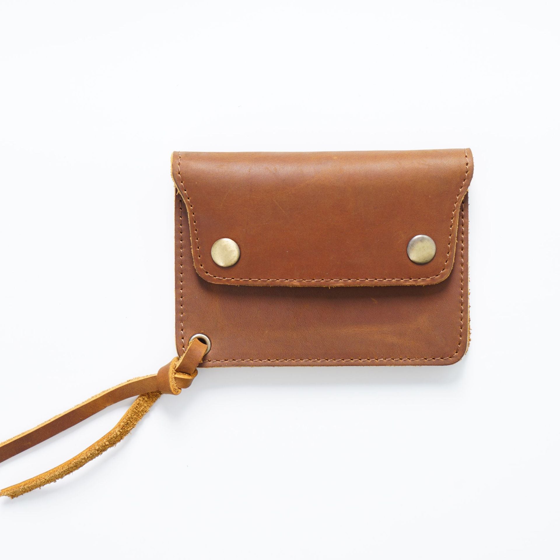 Wholesale Top Layer Cowhide Simple Handmade Short Retro Wallet