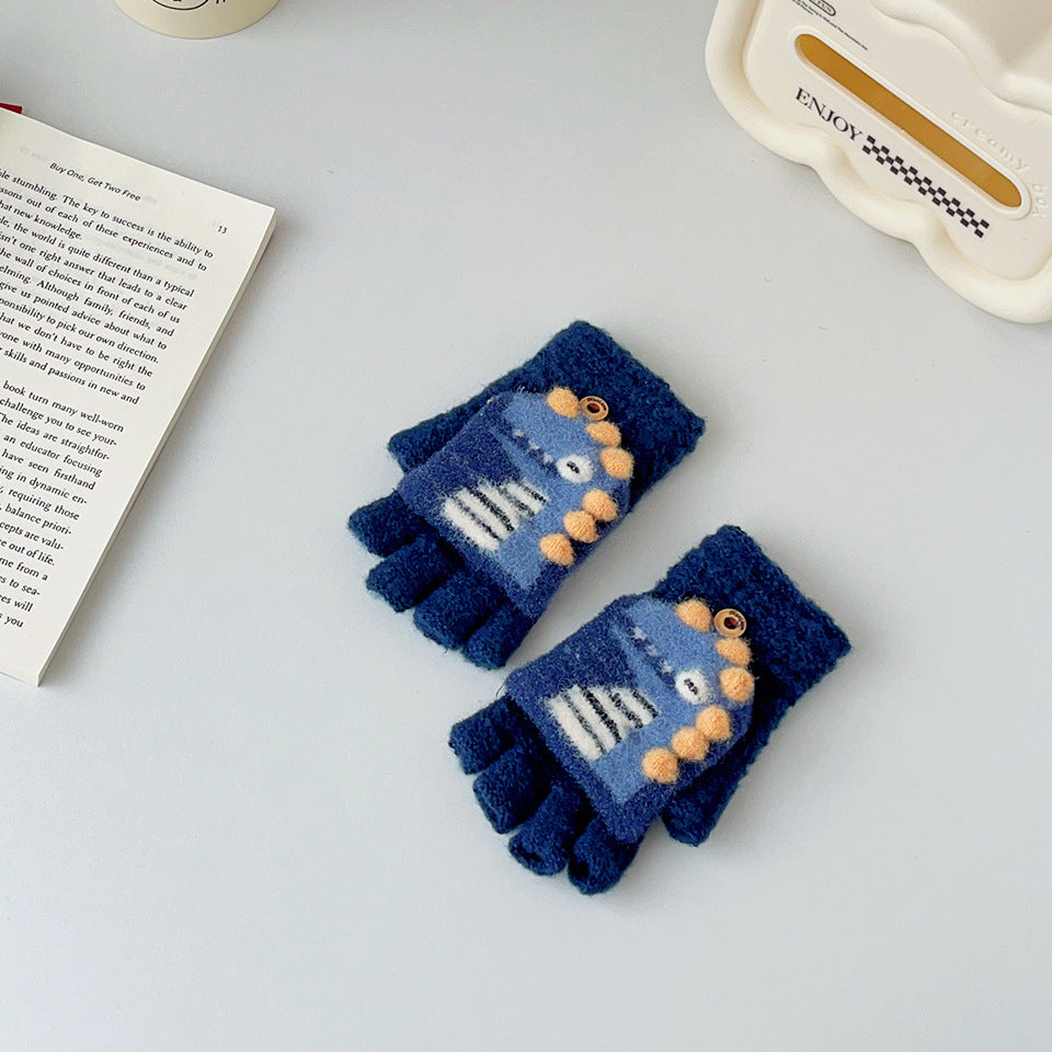 Wholesale Cartoon Woolen Knitted Children's Gloves