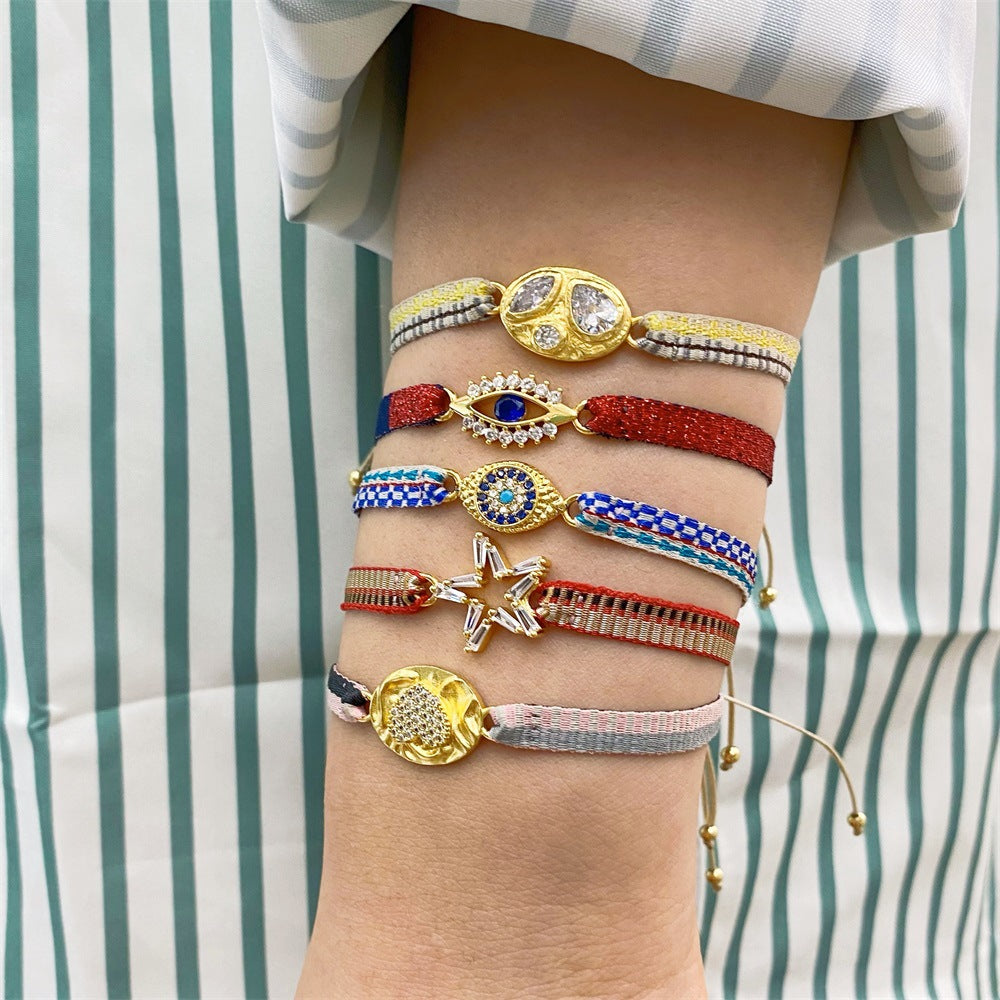 Wholesale  Micro-Inlaid Nepalese Ethnic Style Retro Bracelets  Spanish Bracelets