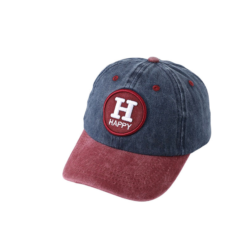Wholesale Children's washed embroidered baseball cap