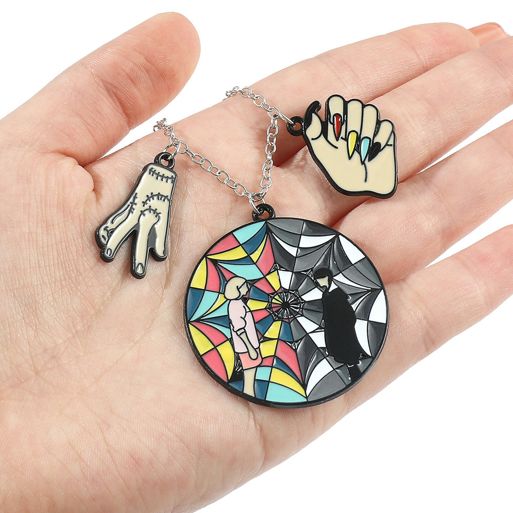 Wholesale 4PCS Black Wednesday Alloy Bracelet