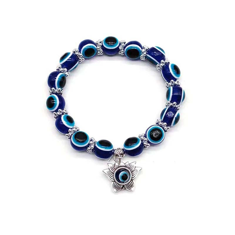 Wholesale Devil Eyes Butterfly Elephant Resin Beaded Bracelet