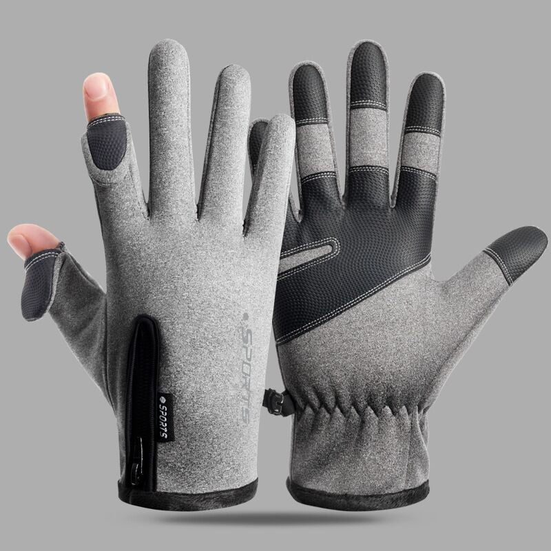 Wholesale Winter Touch Screen Zipper Waterproof Cycling Outdoor Training Non-slip Sports Gloves