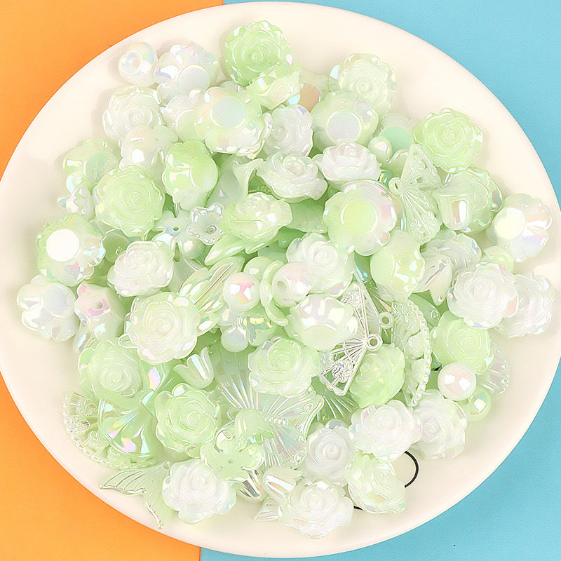 Wholesale 20pcs/pack mixed sweet diy cream glue resin accessories