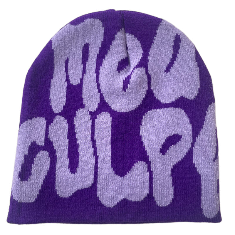 Wholesale Knitted Letter Embroidery Vintage Wool Autumn and Winter Warm Hat