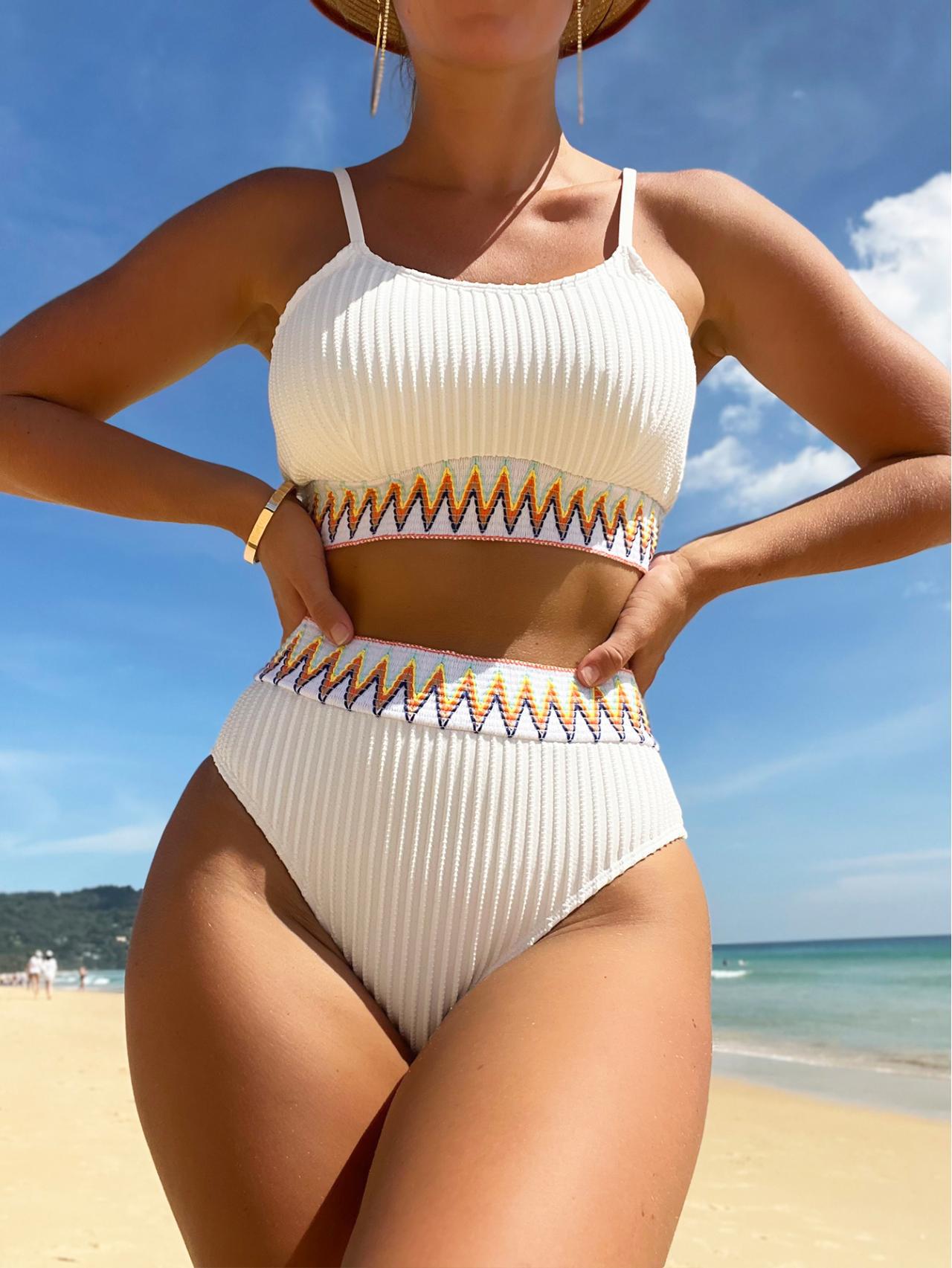 Wholesale Sexy Bikini Split Ribbon Swimwear