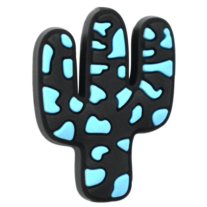 Wholesale   Random 100pcs Cactus series soft glue perforated double-sided thick patch DIY detachable beads